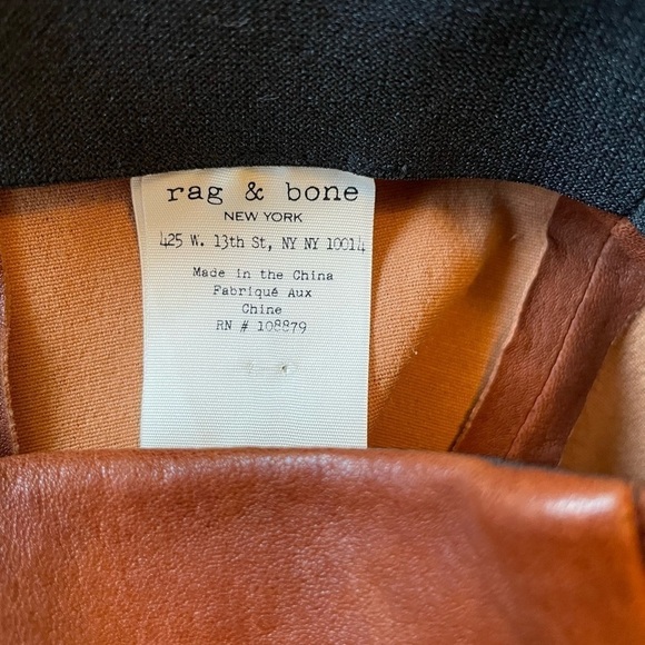 Rag & bone Brown 100% Lamb Leather Pants - Picture 7 of 13